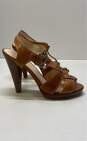 Coach Ginger Tan T-Strap Strappy Leather Sandals Women's Size 6.5B image number 1