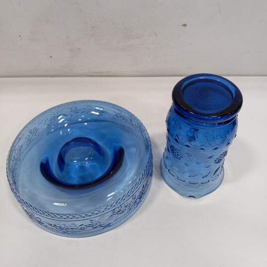 Blue Ombre Glass Bowl and Pitcher image number 4