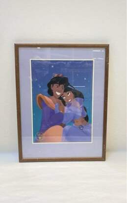 Aladdin Disney Store 1993 Lithograph Print 1993 Matted & Framed