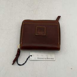 NWT Dooney & Bourke Mens Brown Leather Inner Credit Card Slot Zip Around Wallet alternative image