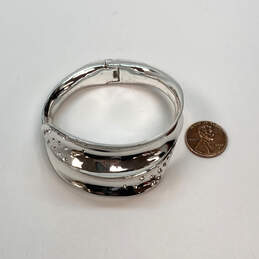 Designer Robert Lee Morris Soho Silver-Tone Hinged Bangle Bracelet alternative image