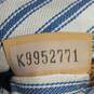Dooney & Bourke Brown Leather & Navy Blue Canvas Cross-Body Purse Bag image number 6