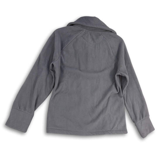 NWT Womens Gray Fleece Pockets Long Sleeve Full-Zip Jacket Size Medium image number 4