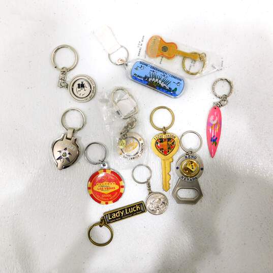Assorted Miscellaneous Travel Souvenir Keychains Lot image number 5