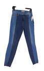 NWT Womens Blue Medium Wash Stretch Denim Skinny Jeans Size 27 image number 1