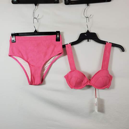Solid & Striped Women Pink Bikini Set S NWT image number 1