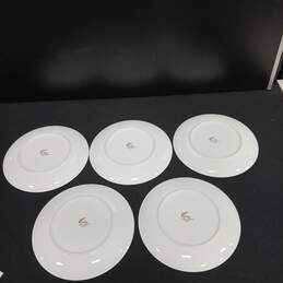 Bundle of Five Mikasa Rainflower Dinner Plates alternative image