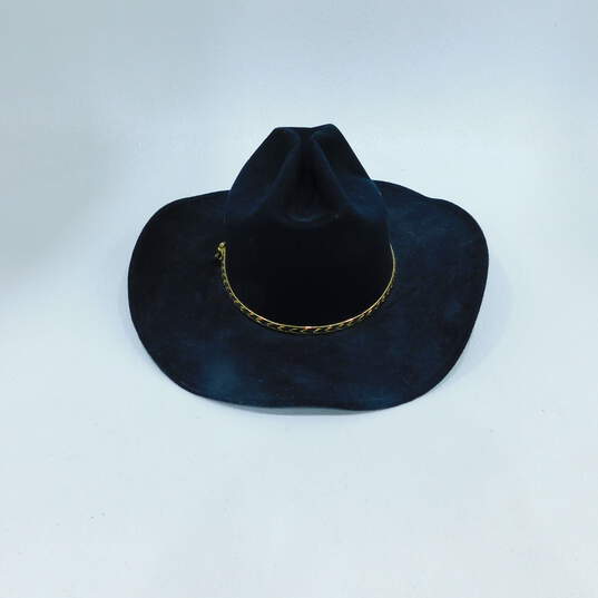 Western Express, Inc Black Wool Felt Cowboy Hat Fitted L/XL image number 5