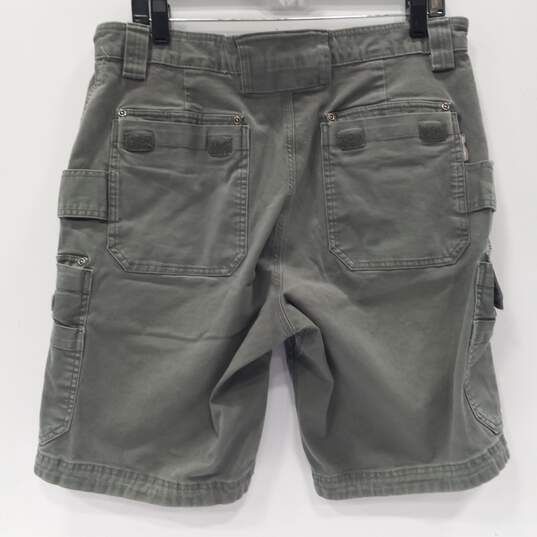 Duluth Trading Men's Gray Flex Fire Hose Relaxed Fit Cargo Shorts Size 36 image number 3