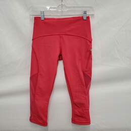 Lululemon Athletic WM's Hot Pink Sun Runner Crop Leggings Size 2