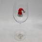 The Queens Jewels Pair Of Christmas Themed Rhinestone Jeweled Wine Glasses IOB image number 5