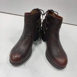 NEW NWT CAT Caterpillar Ladies Brown Leather Back Lace Boots Size 7