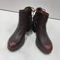 NEW NWT CAT Caterpillar Ladies Brown Leather Back Lace Boots Size 7 image number 1