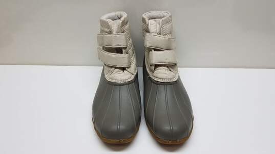 Womens Sperry Top-Sider Saltwater Rain Boots, Jetty Off White, 9.5 US image number 3