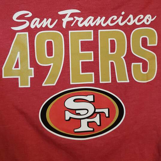 Buy the Women Short Sleeve San Francisco 49ers Football NFL T Shirt Size  Small