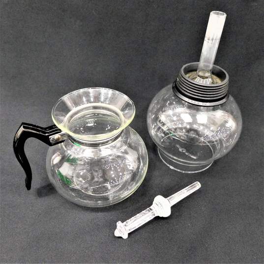Vintage Cory Dru Glass Stove Top Double Bubble Vacuum Percolator Coffee Pot image number 1