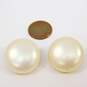 Vintage Marvella & Fashion Faux Pearl Clip-On Earrings & Brushed Silver Tone Necklace 57.6g image number 5