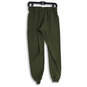 Womens Green Elastic Waist Drawstring Slash Pocket Jogger Pants Size 4 image number 2