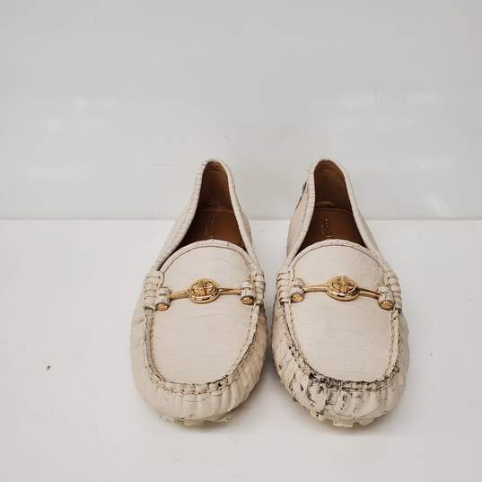 Coach WM's Crosby Ivory Flat Slip On Moccasins Size 39 / 9 image number 1