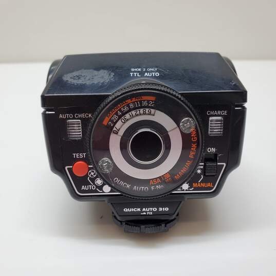 Olympus Quick Auto 310 Shoe Mount Flash Untested AS-IS image number 1