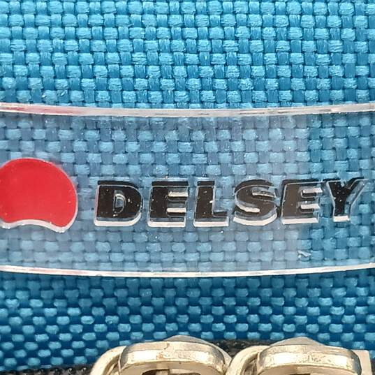 Delsey Blue Canvas Suitcase image number 4