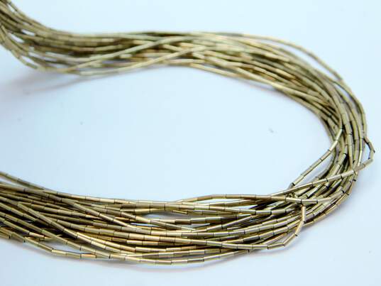 Vintage Liquid Gold Filled Multi Strand Necklace 14.0g image number 1