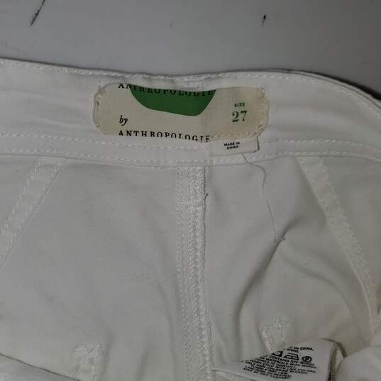 Anthropologie White Jeans Women's Size 27 image number 3