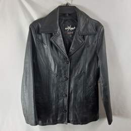 Wilsons Women Black Leather Jacket M
