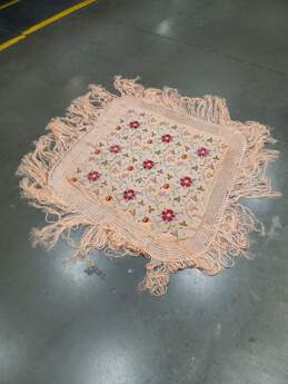 Peach Tone Embroidered Tapestry alternative image