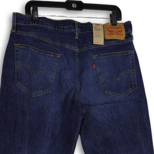 NWT Mens Blue 541 Denim Stretch Athletic Tapered Leg Jeans Size 34X34 image number 4