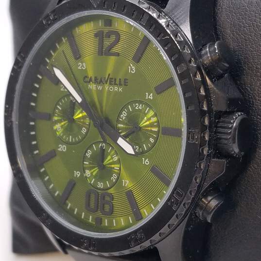 Caravelle New York 43mm Case Diver Style Chronograph Men's Quartz Watch image number 3