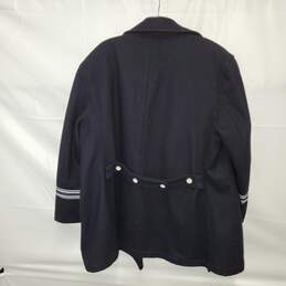 Armani Jeans Navy Wool Blend Jacket Size L alternative image