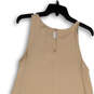 NWT Womens Beige Sleeveless Round Neck Pullover Tank Dress Size Medium image number 4