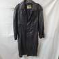 Black Leather Phase 2 Trench Coat Size S image number 1