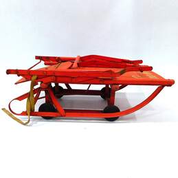 Sno-ler Vintage Folding Metal Snow Sled & Push Stroller W/ Wheels