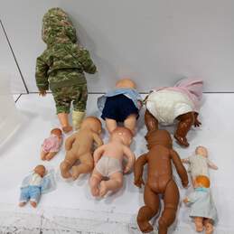 Bundle of 10 Assorted Brand Baby Play Dolls alternative image