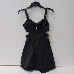 Women's Tripp Denim Sleeveless Goth Mini Dress Sz S alternative image