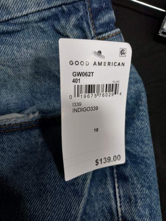 Women's Good American Cropped Jeans Sz 18 NWT image number 5