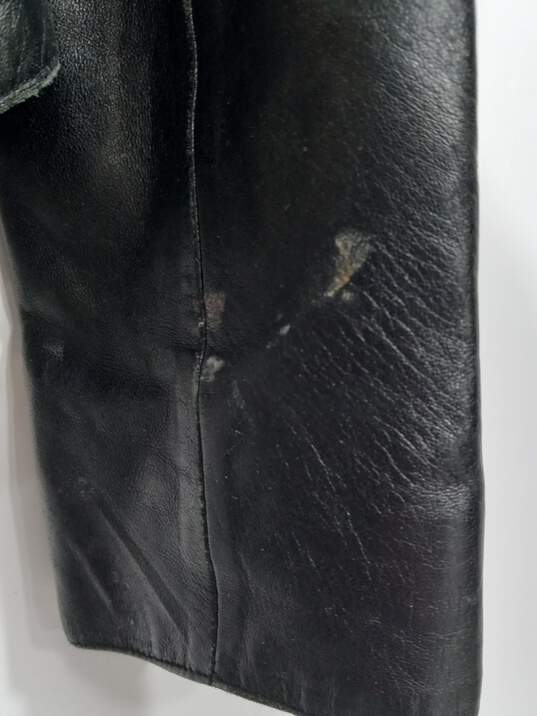 Andrew Marc New York Women's Black Leather Jacket-Sz S image number 3