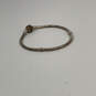 Designer Pandora S925 Sterling Silver Barrel Snake Chain Charm Bracelet image number 2