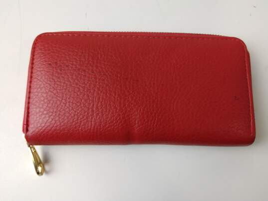 Michael Kors Women's Red Leather Wallet image number 2