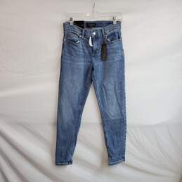 Banana Republic Blue Cotton Girlfriend Low Rise Tapered Slim Leg Jeans WM Size 25/0 NWT