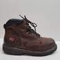 Timber;land 3034 Pro Pit 6 inch Brown Leather Steel Toe Work Boots Men's Size 10 W image number 1