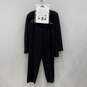 Authentic Armani Collezioni Mens Black 2 Piece Blazer Pants Suit Sz 56R W/COA image number 1