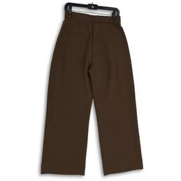 NWT Abercrombie & Fitch Womens Brown Ultra High Rise Wide Leg Dress Pants Sz 28 alternative image