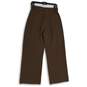 NWT Abercrombie & Fitch Womens Brown Ultra High Rise Wide Leg Dress Pants Sz 28 image number 2