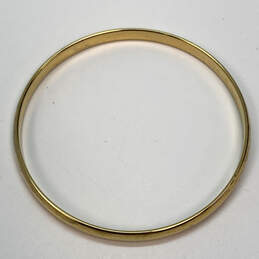 Designer Kate Spade Gold-Tone Plain Round Classic Bangle Bracelet alternative image