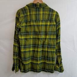 Marmot green flannel plaid button up shirt men's M alternative image