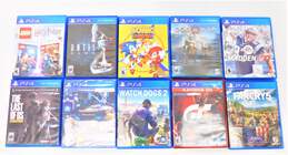 Lot Of 10 Sony Play Station 4 Games God Of War PS4 alternative image