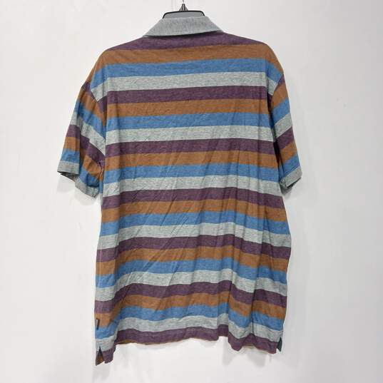 Patagonia Men's Organic Cotton SS Striped Polo Shirt Size XXL image number 2